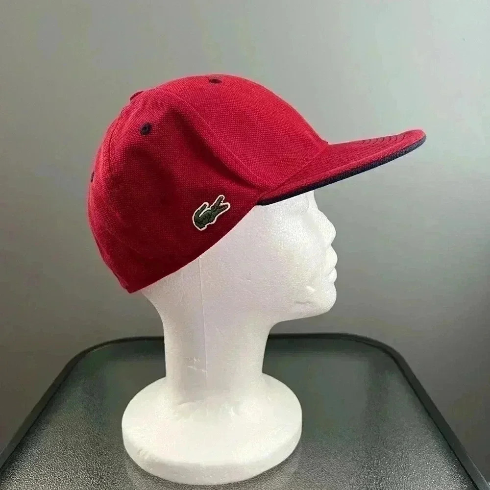 Lacoste Red Cap Hat Men’s Sz M - Picture 1 of 9